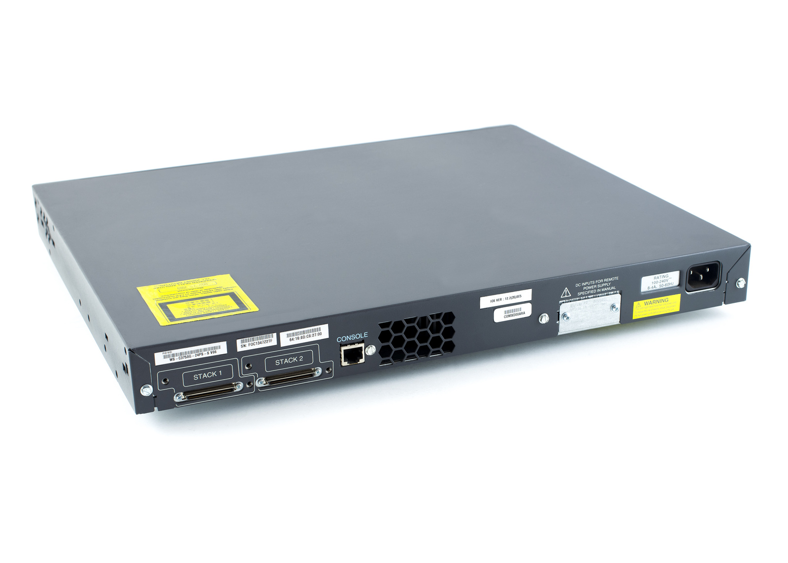 WS-C3750G-24PS-S Switch Cisco Catalyst 3750G PoE | Network devices ...