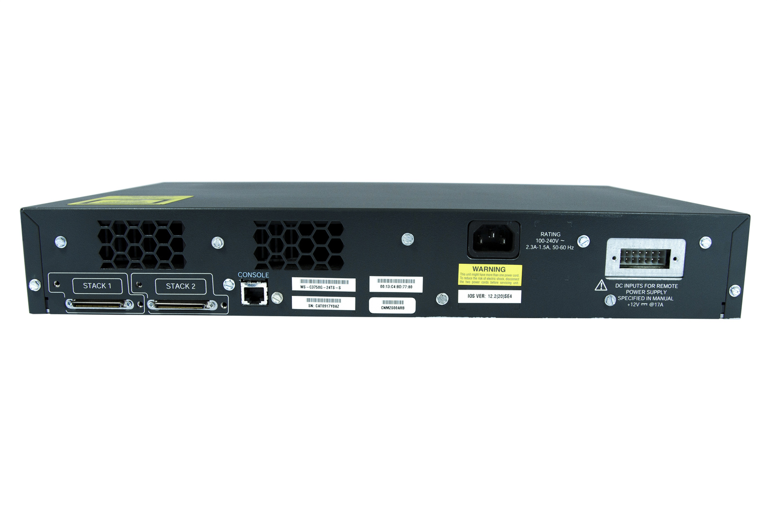 WS-C3750G-24TS-S Switch Cisco Catalyst 3750G Stack | Network devices ...