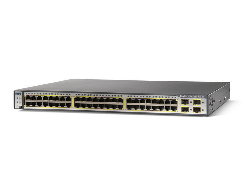 WS-C3750G-48PS-E Switch Cisco Catalyst 3750G PoE