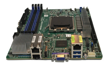 Płyta AM5D4ID-2T/BCM - Support AMD Ryzen 7000, 4 DIMM slots (2DPC), PCIe5.0 x16, 1 OCuLink (PCIe4.0 x2), Support 1 M.2 (PCIe5.0 x4), 2 RJ45 (10GbE) Broadcom BCM57416, 1 HDMI, (IPMI), ASRock Deep mini-ITX