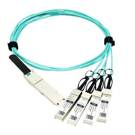 Kabel CML Active Optical QSFP+ [40G] 4xSFP+ [10G] 2m