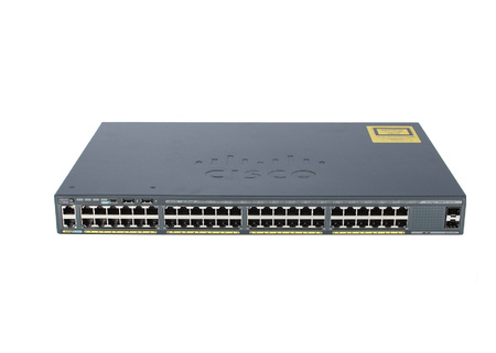 WS-C2960X-48TS-LL - 48x 1GE RJ45, uplink 2x 1G SFP, LAN Lite, L2, Cisco Catalyst 2960-X Switch
