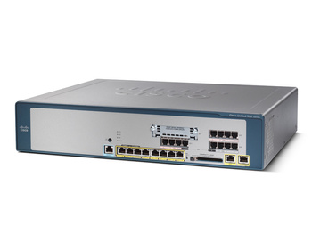 UC520-8U-4FXO-K9 - 8 Użytkowników, 4x PSTN trunks (FXO), 4x Analogowe porty (FXS), 8x FE 10/100 RJ45 PoE 802.3af, 1x wolny slot VIC, Centrala telefoniczna, Cisco 500 Series Unified Communications