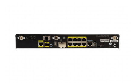 C896VAG-LTE-GA-K9 - Dual 4G LTE, 9x 1GE RJ45, 1x 1G SFP, 1xVDSL2/ADSL2+ over ISDN (non-US), Dual SIM 4G LTE / HSPA+, Cisco 896 ISR Router