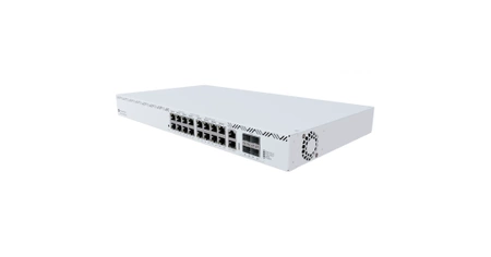 CRS320-8P-8B-4S+R - 8x GbE PoE+, 8x GbE PoE++, 4x SFP+, RouterOS L5, rack, PoE max. 1150W MikroTik Switch