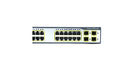 WS-C3750G-24TS-E1U - 24x 1GE RJ45, uplink 4x 1GE SFP, IP Services, L3, Stack, Cisco Catalyst 3750G Switch