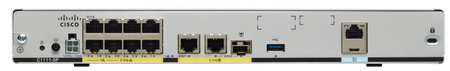 C1112-8P - 8x 1GE RJ45 LAN, 1x 1GE RJ45/SFP Combo WAN, 1x G.FAST (Annex B) WAN, IP Base, Chłodzenie pasywne, Cisco ISR 1100 Router