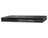 WS-C3650-24PDM-L - 24 10/100/1000 Ethernet PoE+ та 2x10G Uplink порти, з fixed 640WAC power supply, 1 RU, LAN Base, Cisco Catalyst 3650 Optional Стекований Комутатор