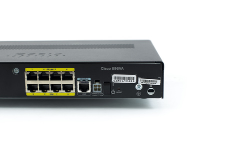 C896VA-K9 - 1x 1GE RJ45/SFP Combo, VDSL/ADSL2+ Annex B, Switch 8x 1GE RJ45, Security, Cisco ISR 896 Router
