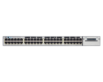 WS-C3750X-48PF-L - 48x 1GE RJ45, PoE+ 800W 802.3at, LAN Base, L2, Stack, Cisco Catalyst 3750-X Switch