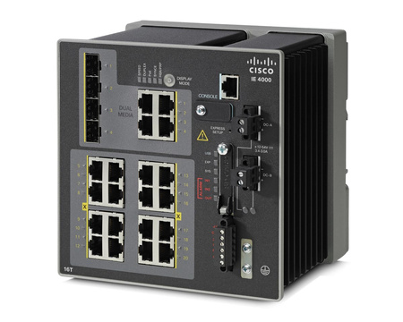 IE-4000-16T4G-E - 16 FE мідний та 4 GE combo uplink порти Cisco IE4000 Комутатор