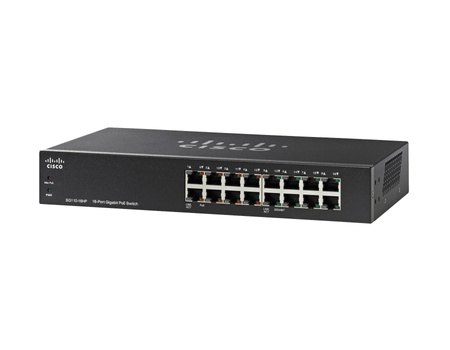 SG110-16HP-EU - 16x 1GE RJ45, 8x PoE 802.3af 64W, Cisco Switch SG110 SMB