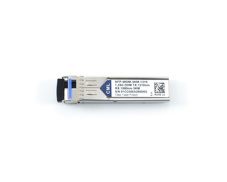 SFP-WDM-3KM-1310-CML - Moduł 1G WDM SFP, SMF, TX:1310nm/RX:1550nm, LC Simplex, 3km, DDM, CML Transceiver