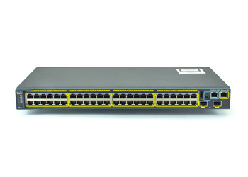 WS-C2960S-48TD-L - 48x 1GE RJ45, uplink 2x 10G SFP+, LAN Base, L2, 1U, Stack, Cisco Catalyst 2960-S Switch