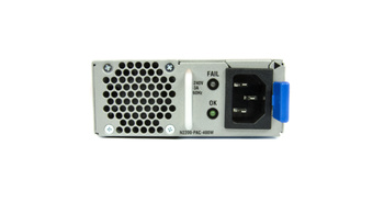 N2200-PAC-400W - 400W AC, przepływ powietrza od zasilaczy w kierunku portów, Cisco Nexus N2K/3K Zasilacz