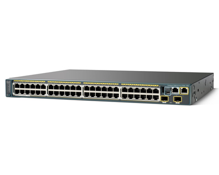 WS-C2960S-48FPD-L - 48x 1GE RJ45, PoE+ 740W 802.3at, uplink 2x 10G SFP+, opr. LAN Base, Warstwa L2, 1U, Stack, Cisco Catalyst 2960-S Switch