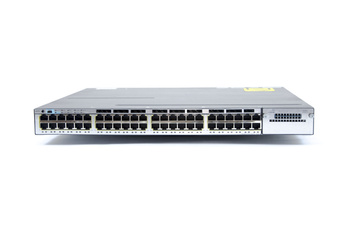 WS-C3750X-48P-L - 48x 1GE RJ45, PoE+ 435W 802.3at, uplink opc. 2x 10G SFP+, LAN Base, L2, Stack, Cisco Catalyst 3750-X Switch