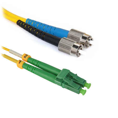 LCAPC-FC-SM-2M - Jednomodowy dupleksowy patchcord światłowodowy LC/APC-FC/UPC o długości 2m OS2 9/125 µm