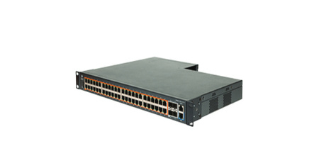 EX2052R-P - 48x 1GE RJ45, uplink 4x 10G SFP+, PoE+ 400W 802.3at, Warstwa 3, Cambium EX2000 Switch