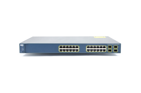 WS-C3560G-24PS-E - 24x 1G RJ45, PoE 802.3af, uplink 4x 1G SFP, ПО IP Services, Cisco Catalyst 3560G Комутатор