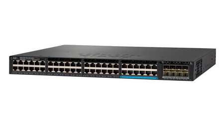 WS-C3650-12X48FD-L - 48x1 GE RJ45 (12x 1G/2.5G/5G/10G), PoE+ 660W, 2x 10G SFP+, opr. LAN Base, Cisco Catalyst 3650 Switch