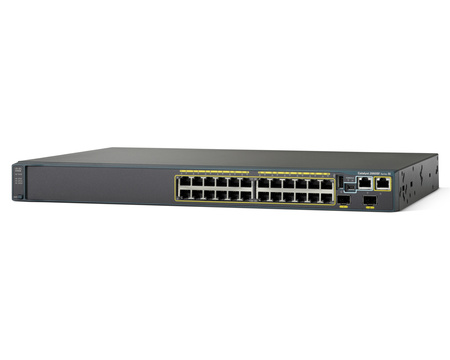 WS-C2960S-F24TS-S - 24x FE 10/100 RJ45, uplink 2x 1G SFP, opr. LAN Lite, Warstwa L2, 1U, Cisco Catalyst 2960-SF Switch