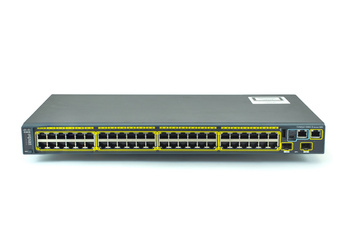 WS-C2960S-48TD-L - 48x 1GE RJ45, uplink 2x 10G SFP+, LAN Base, L2, 1U, Stack, Cisco Catalyst 2960-S Switch