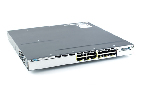 WS-C3750X-24T-E - 24x 1GE RJ45, ПО IP Services, Stack, Opcjonalny uplink, Cisco Catalyst 3750X Комутатор