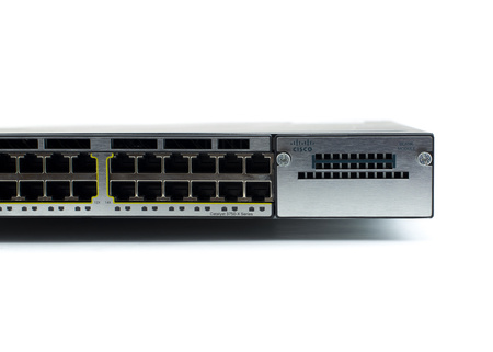 WS-C3750X-24T-E - 24x 1GE RJ45, ПО IP Services, Stack, Opcjonalny uplink, Cisco Catalyst 3750X Комутатор
