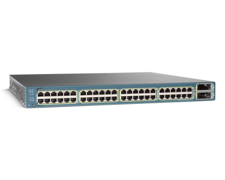 WS-C3560E-48TD-E - 48 10/100/1000 2*10GE(X2), 265W, IPS s/w, Cisco Catalyst 3560E Комутатор