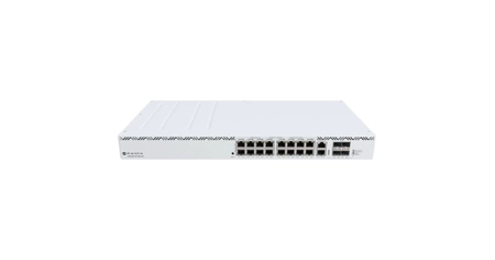 CRS320-8P-8B-4S+R - 8x GbE PoE+, 8x GbE PoE++, 4x SFP+, RouterOS L5, rack, PoE max. 1150W MikroTik Switch