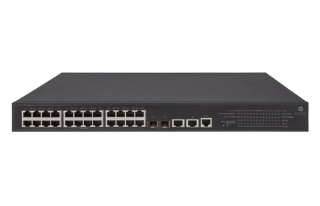 JG940A - 24x 1GE RJ45, PoE+ 802.3at 370W, uplink 2x 10G SFP+, 2x 10GT RJ45, EI, HPE FlexNetwork 5130 Switch