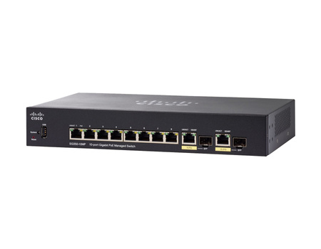 SG350-10MP-K9-EU Switch Cisco SG350 PoE+