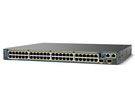WS-C2960S-48FPD-L - 48x 1GE RJ45, PoE+ 740W 802.3at, uplink 2x 10G SFP+, opr. LAN Base, Warstwa L2, 1U, Stack, Cisco Catalyst 2960-S Switch