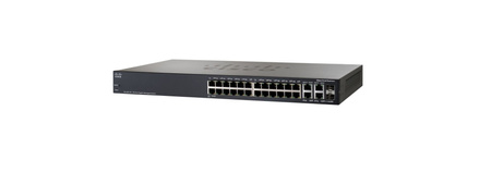 SG300-28-K9-EU - 26x 1GE RJ45, uplink 2x 1G RJ45/SFP Combo, Cisco SMB SG300 Switch
