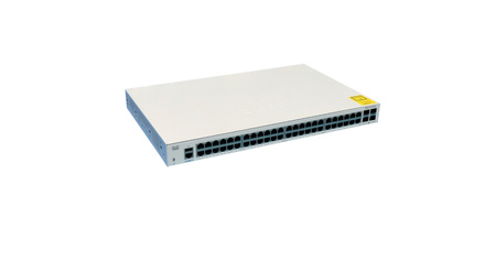 C1000-48T-4X-L-RF - 48x 1GE RJ45, uplink 4x 10G SFP+, GUI, CLI, Stack, Cisco Catalyst 1000 Switch | FABRYCZNIE ODNOWIONY