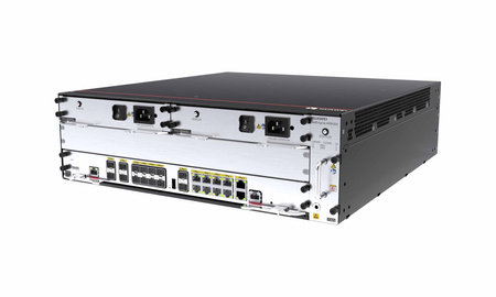 Роутер Huawei AR6300 zawiera 2x SRU слот, 4x SIC слот, 2x WSIC слот, 4x XSIC слот, 2x power слот