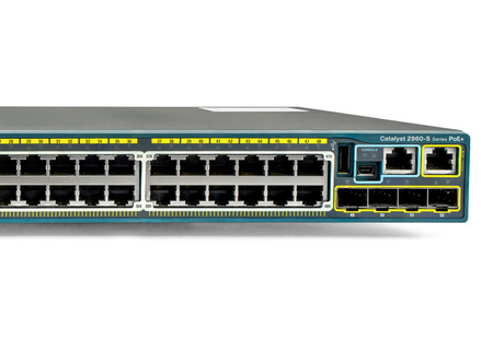 WS-C2960S-48FPS-L - 48x 1GE RJ45, PoE+ 740W 802.3at, uplink 4x 1G SFP, LAN Base, L2, Stack, Cisco Catalyst 2960-S Switch