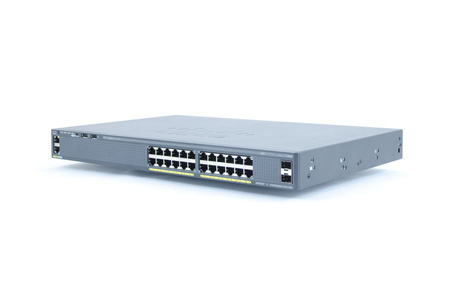 WS-C2960X-24TS-LL - 24x 1GE RJ45, uplink 2x 1G SFP, ПО LAN Lite, Cisco Catalyst 2960-X Комутатор