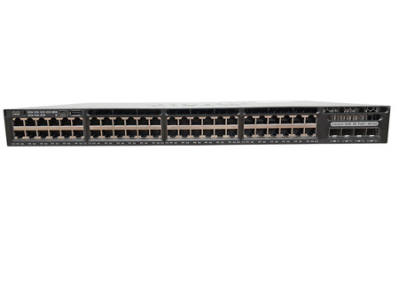 WS-C3650-48FQM-S - 48x 1GE RJ45, PoE+ 802.3at 775W, uplink 4x 10G SFP+, 1RU, Głębokość 29cm, 42dBi, L3, IP Base, GUI, Cisco Catalyst 3650 Switch