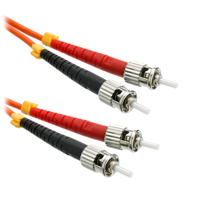 STST-MM-OM2-10M - Wielomodowy dupleksowy patchcord światłowodowy ST-ST o długości 10m OM2 50/125 µm