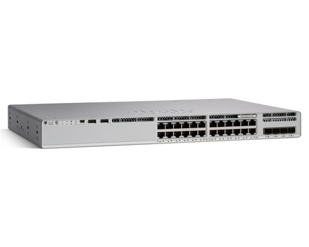 C9200L-24T-4X-E - 24x 1GE RJ45, uplink 4x 10G SFP+, Network Essentials, MACsec 128, Cisco Catalyst 9200L Switch