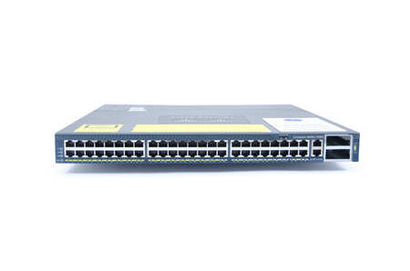 WS-C4948-10GE-S - 48x 1GE RJ45, uplink 2x 10G X2, 1x Zasilacz AC, IP Base, L3, Cisco Catalyst 4948 Switch