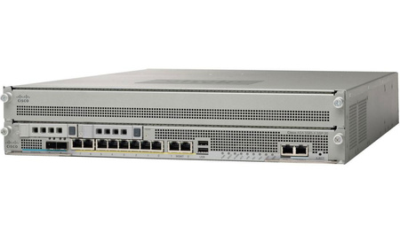 ASA5585-S20-K9 - 8x 1GE RJ45 2x 1G SFP, SSP-20 12GB RAM, Wydajność 10 Gbps, 2x Zasilacz AC, 2U, Licencja Security Plus, Cisco ASA 5585-X Firewall