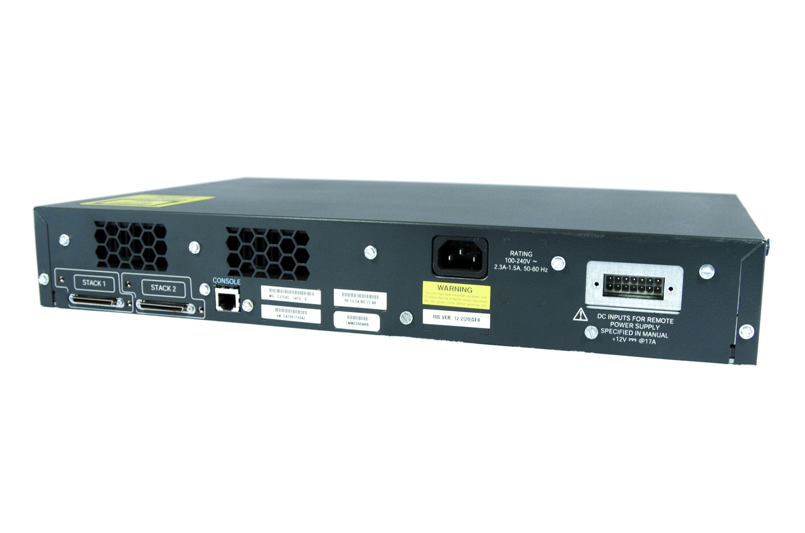 未使用 Cisco LANスイッチ WS-C3750G-24T-S Cisco WS-C3750G-24TS-S Network Switch | Dubai Best Price