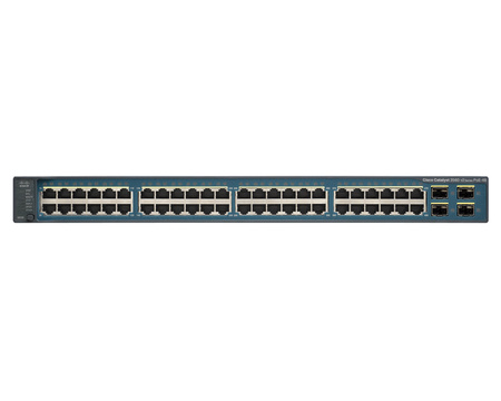 WS-C3560V2-48PS-E - 48 10/100 PoE, 4 SFP, IP Services, Cisco Catalyst 3560V2 Комутатор