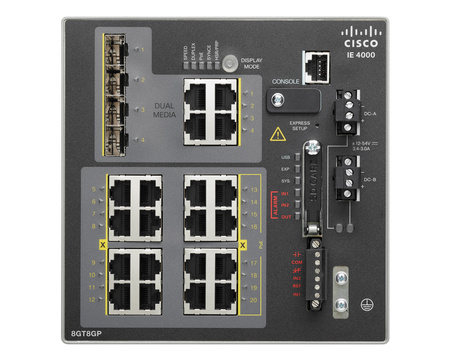 IE-4000-8GT8GP4G-E Switch Cisco IE4000 PoE+