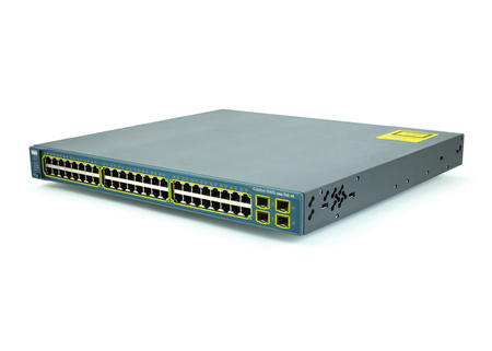 WS-C3560G-48PS-S - 48x 1GE RJ45, PoE 370W 802.3af, uplink 4x 1G SFP, ПО IP Base, Cicso Catalyst 3560G Комутатор