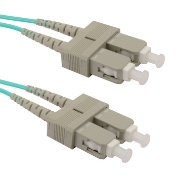 SCSC-MM-OM3-1M - Wielomodowy dupleksowy patchcord światłowodowy SC-SC o długości 1m OM3 50/125 µm