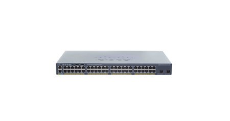 WS-C2960X-48FPD-L - 48x 1GE RJ45, uplink 2x 10G SFP+, PoE+ 740W 802.3at, LAN Base, L2, Stack, Cisco Catalyst 2960-X Switch